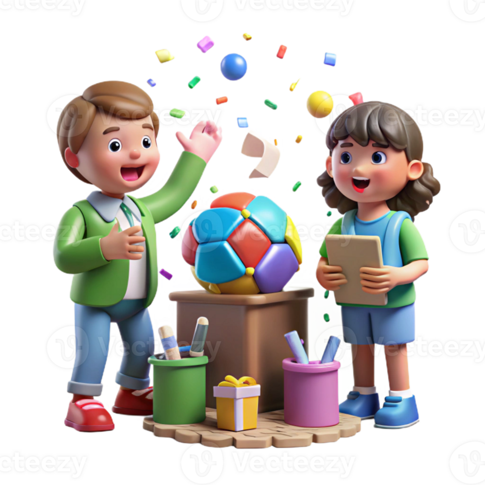 stunning creative Children Learning About Recycling Isolated Cutout authentic png