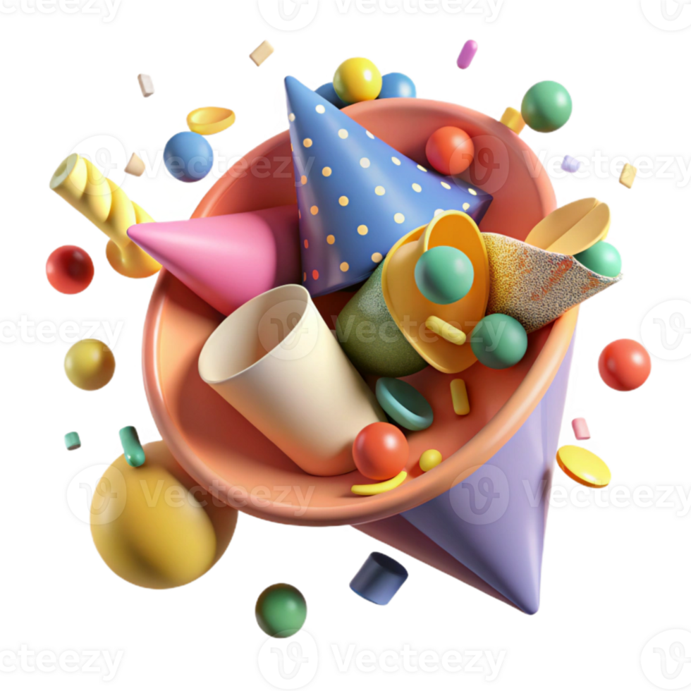 stunning artistic Colorful Paper Confetti Scattered Top View Cutout high quality png