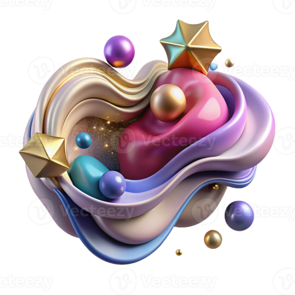 dramatic contemporary Dynamic Fluid Art Texture Isolated exclusive png