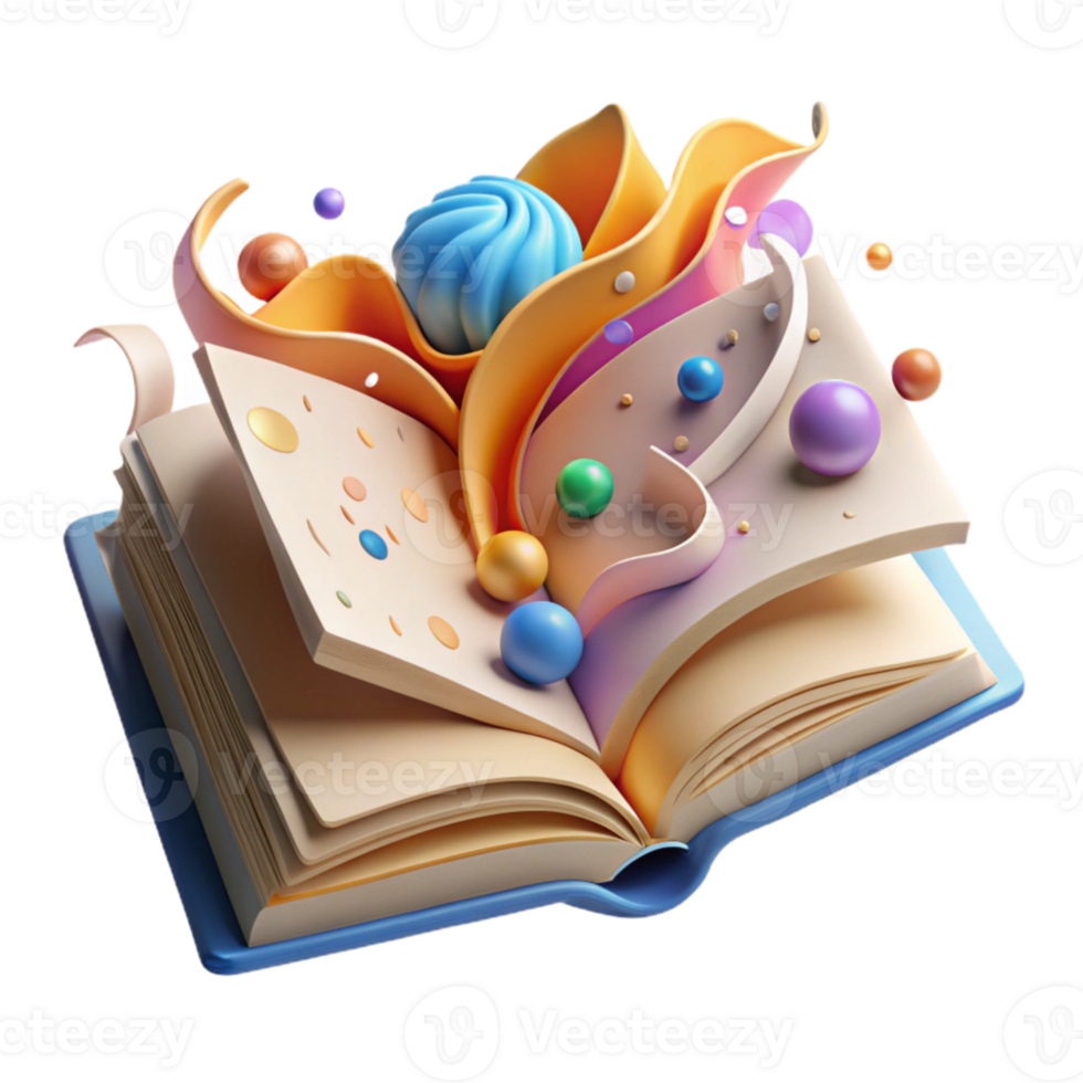 dramatic classic Conservation Book Open Page Isolated genuine png