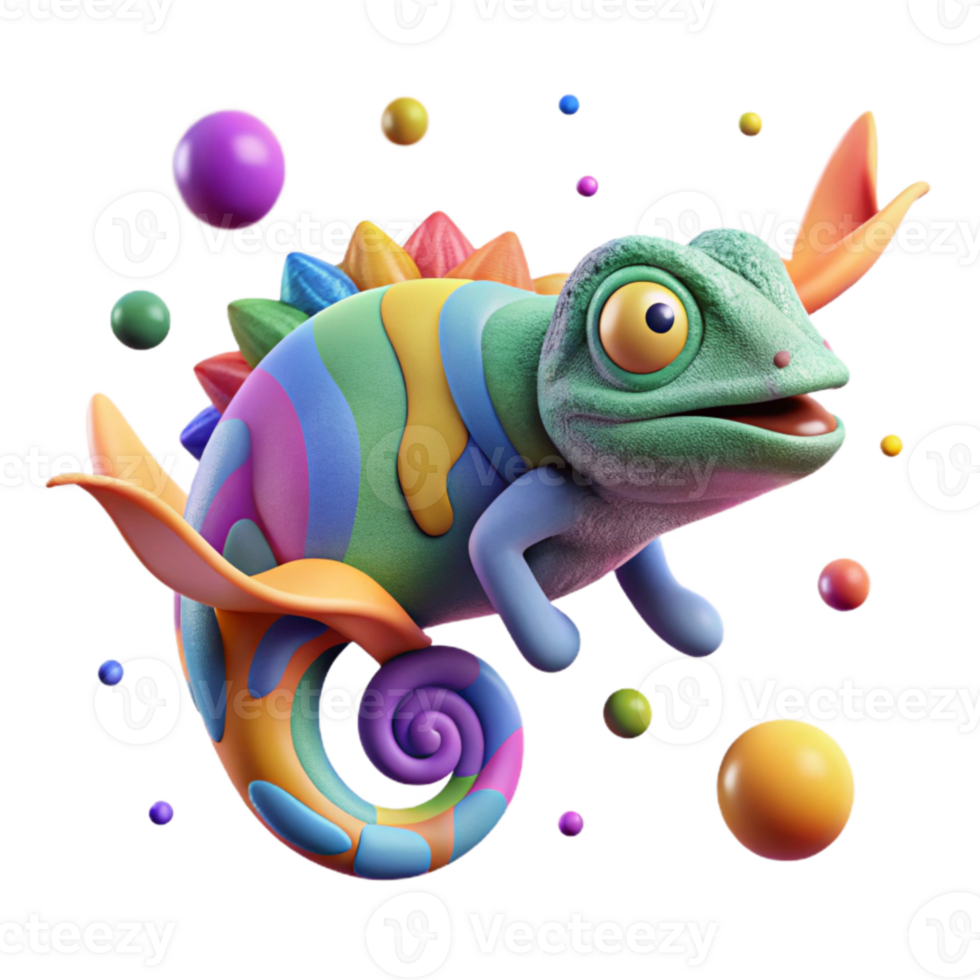 dramatic abstract Adaptability Icon Chameleon Changing Color Cutout png