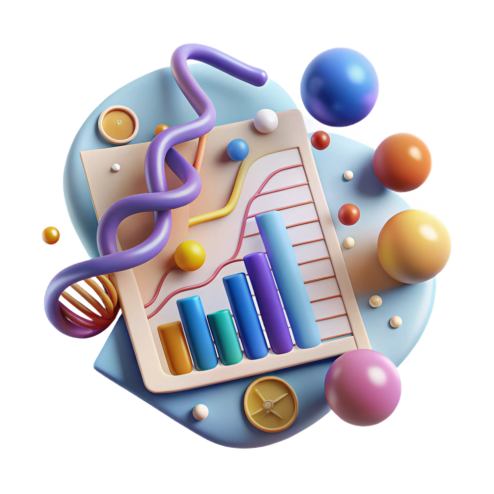 beautiful abstract Genetic Variation Chart Transparent Element exclusive png
