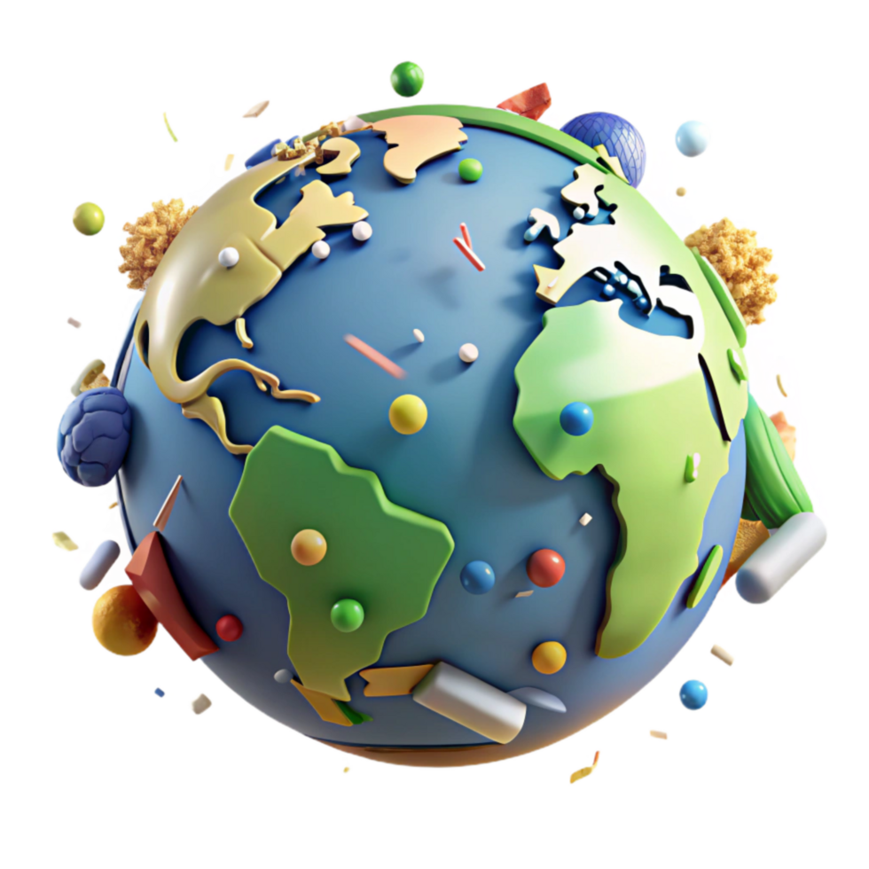 magnificent abstract Global Map Environmental Issues Transparent Background high resolution png