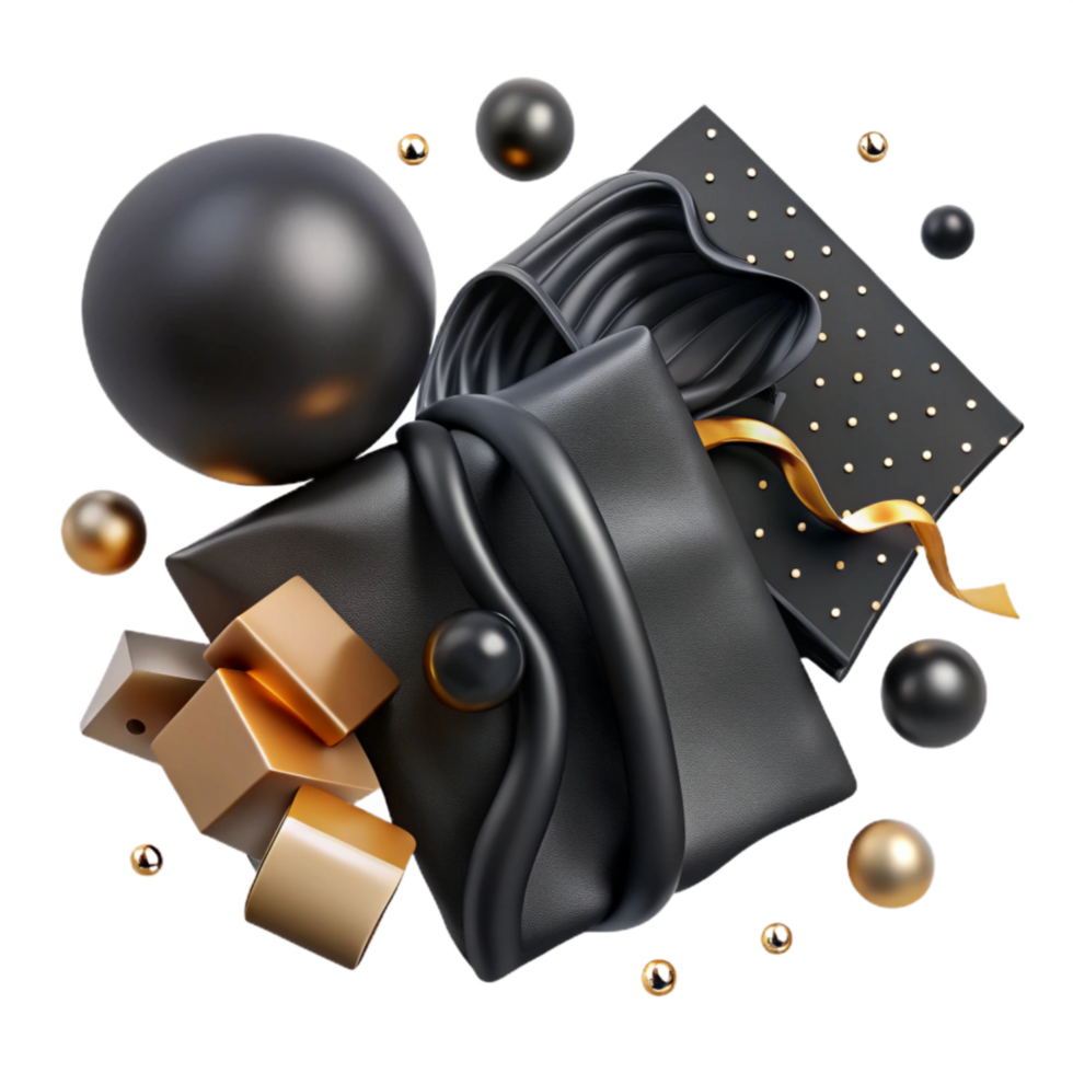 impressive modern Black Brand Identity Elements Layout Isolated authentic png