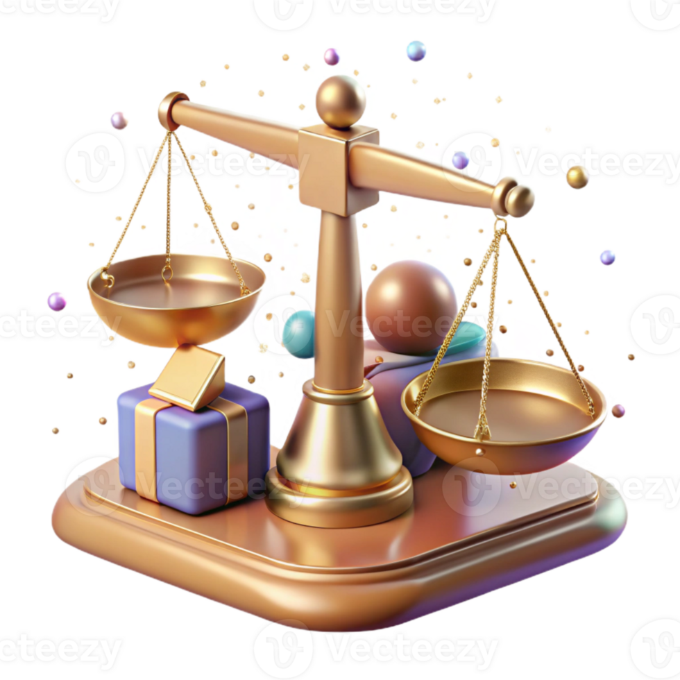 vibrant classic Antique Weighing Scales Isolated detailed png