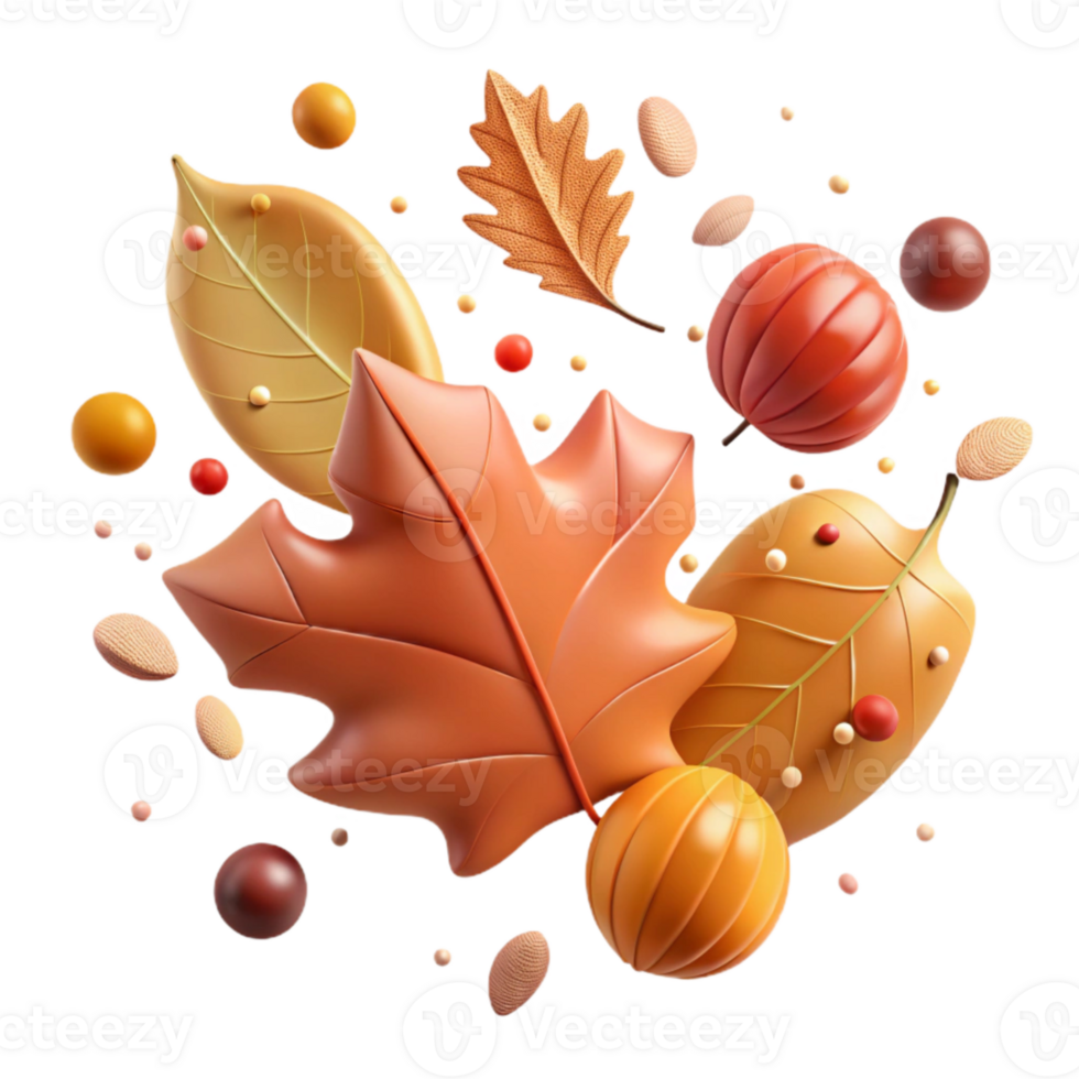 impressive vintage Falling Leaves Autumn Colors Transparent Element original png