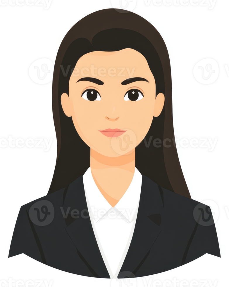 A professional woman in a business suit, displaying a neutral expression. png