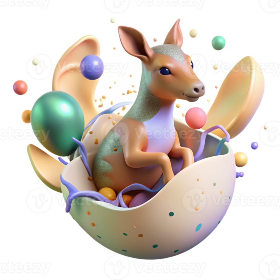 dramatic minimalist Endangered Animal Giving Birth After Ai Transparent Background png