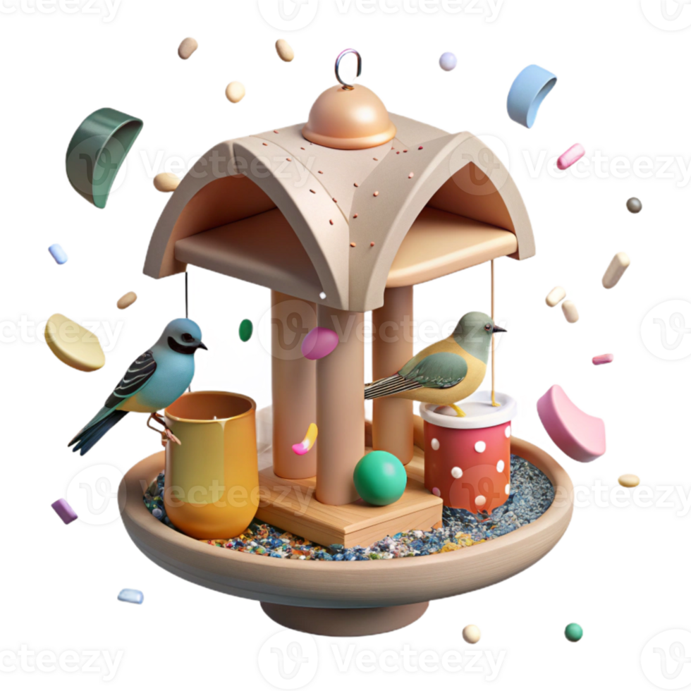 extraordinary vintage Bird Feeder Attracting Birds Backyard Habitat Cutout professional png