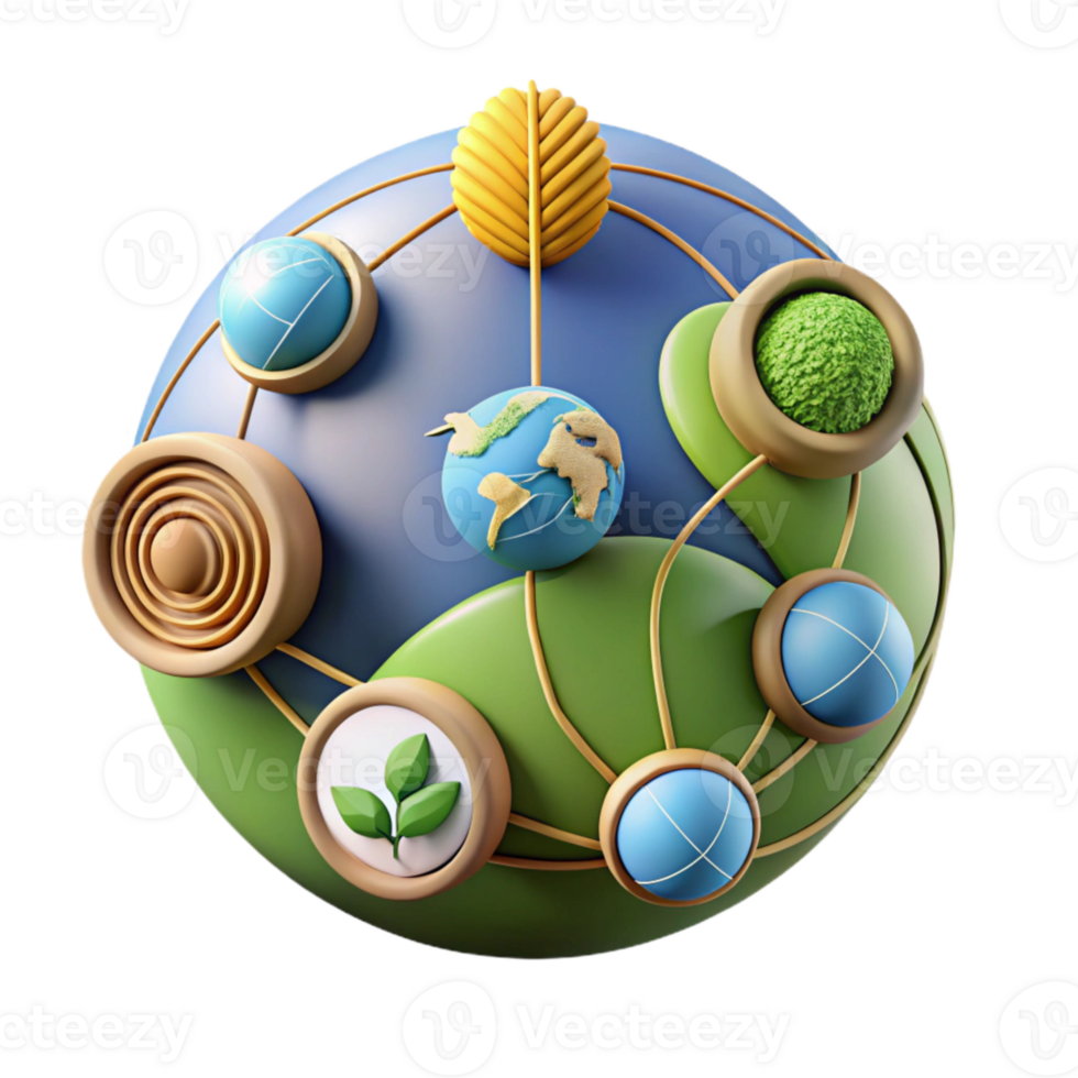 serene contemporary Global Agriculture Network Diagram Cutout png