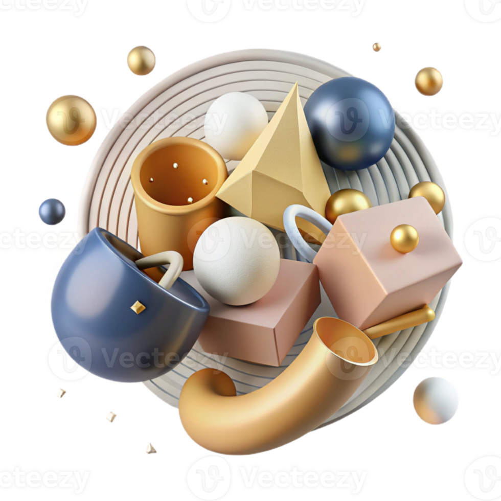 beautiful abstract Abstract Shapes Morphing Animation Isolated authentic png