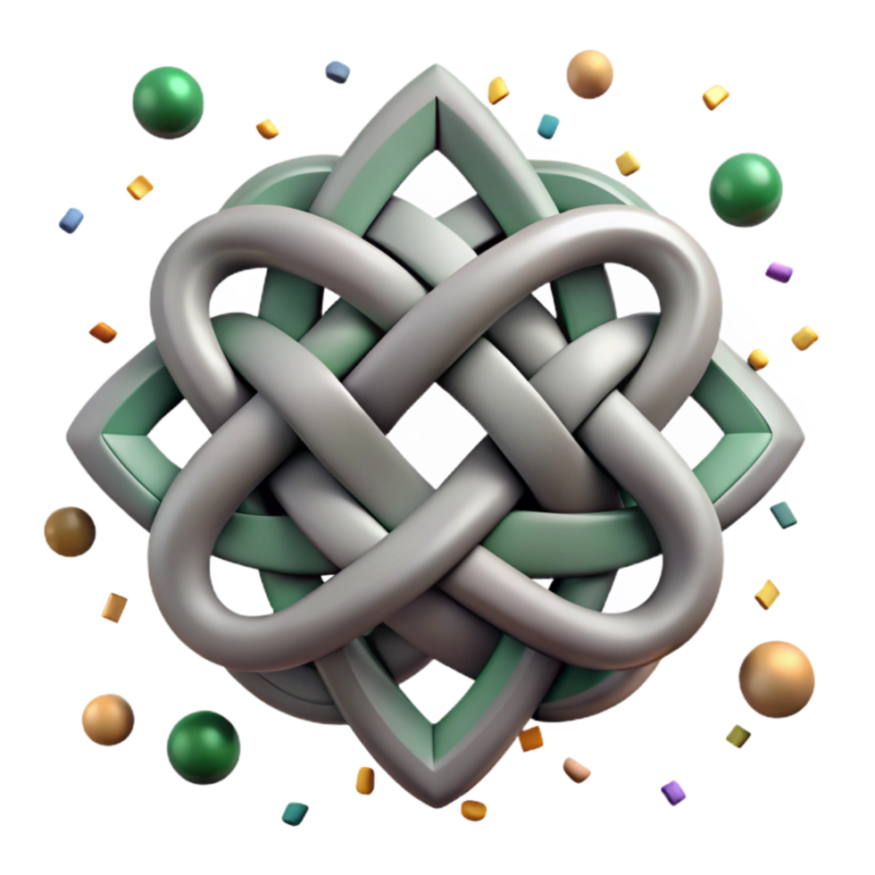 stunning vintage Celtic Knot Border Interlaced Design Cutout high resolution png