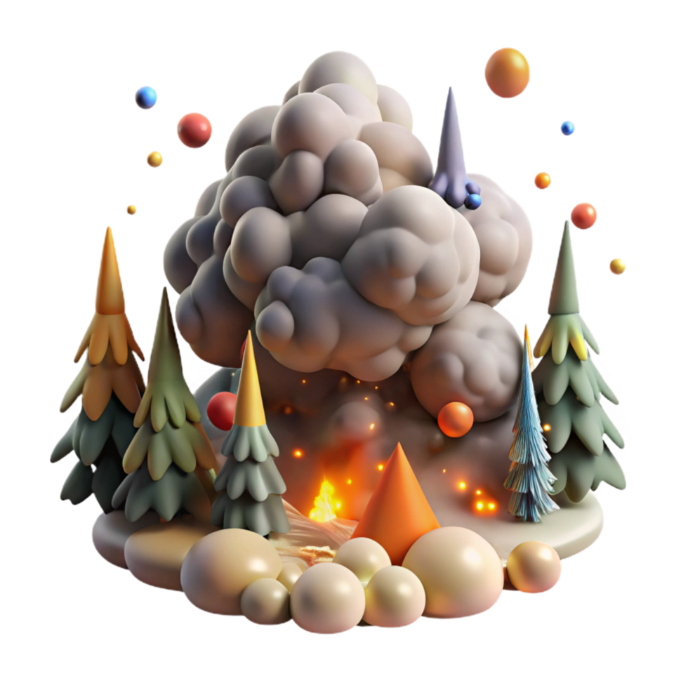 vibrant abstract Climate Change Adaptation Measures Text Transparent detailed png