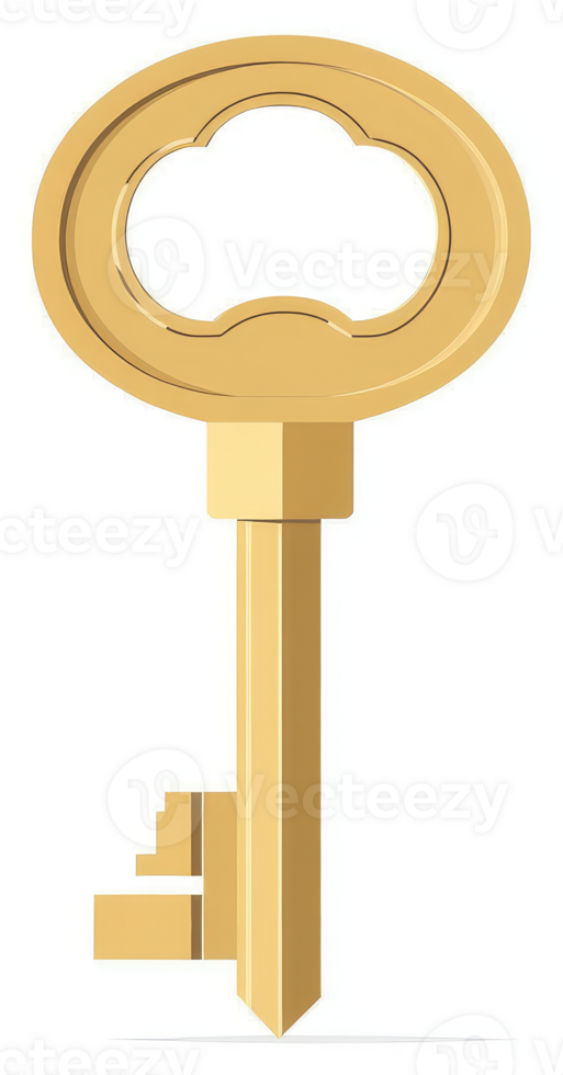A golden key, symbolizing opportunity and access. png
