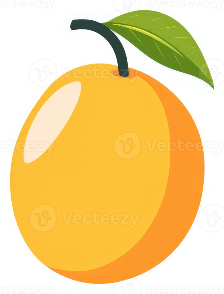 A vibrant illustration of a round, juicy citrus fruit. png