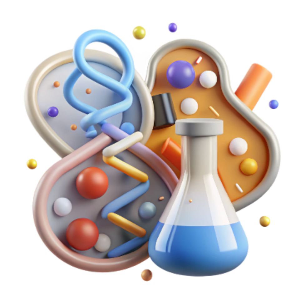 impressive vintage Genetic Research Lab Icon Isolated Cutout png