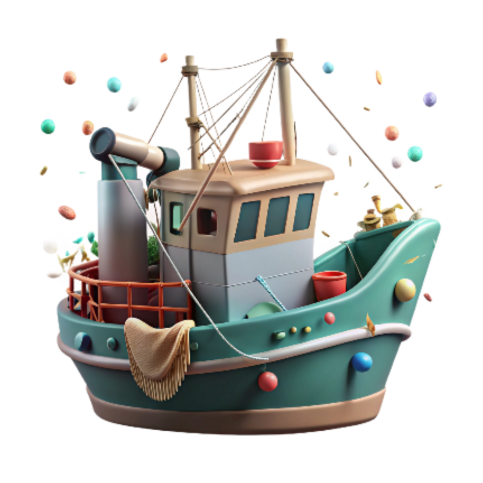 dramatic rustic Commercial Trawler Cutout Side Profile genuine png