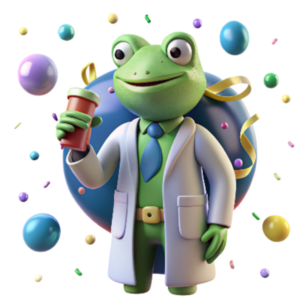 wonderful traditional Amphibian Research Scientist Cutout Isolated Person in Lab Coat detailed png