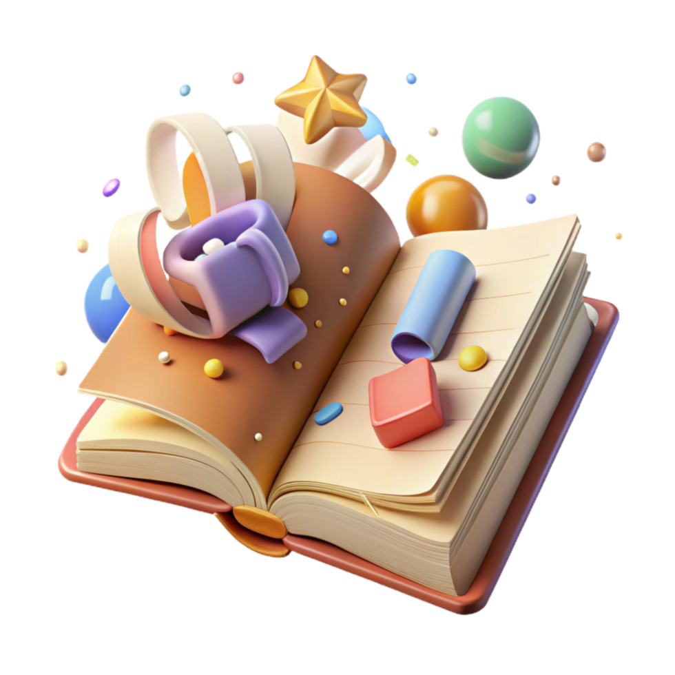 dramatic creative Conservation Book Open Page Isolated genuine png