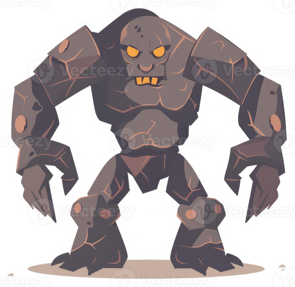 A formidable stone giant, looming over the landscape. png