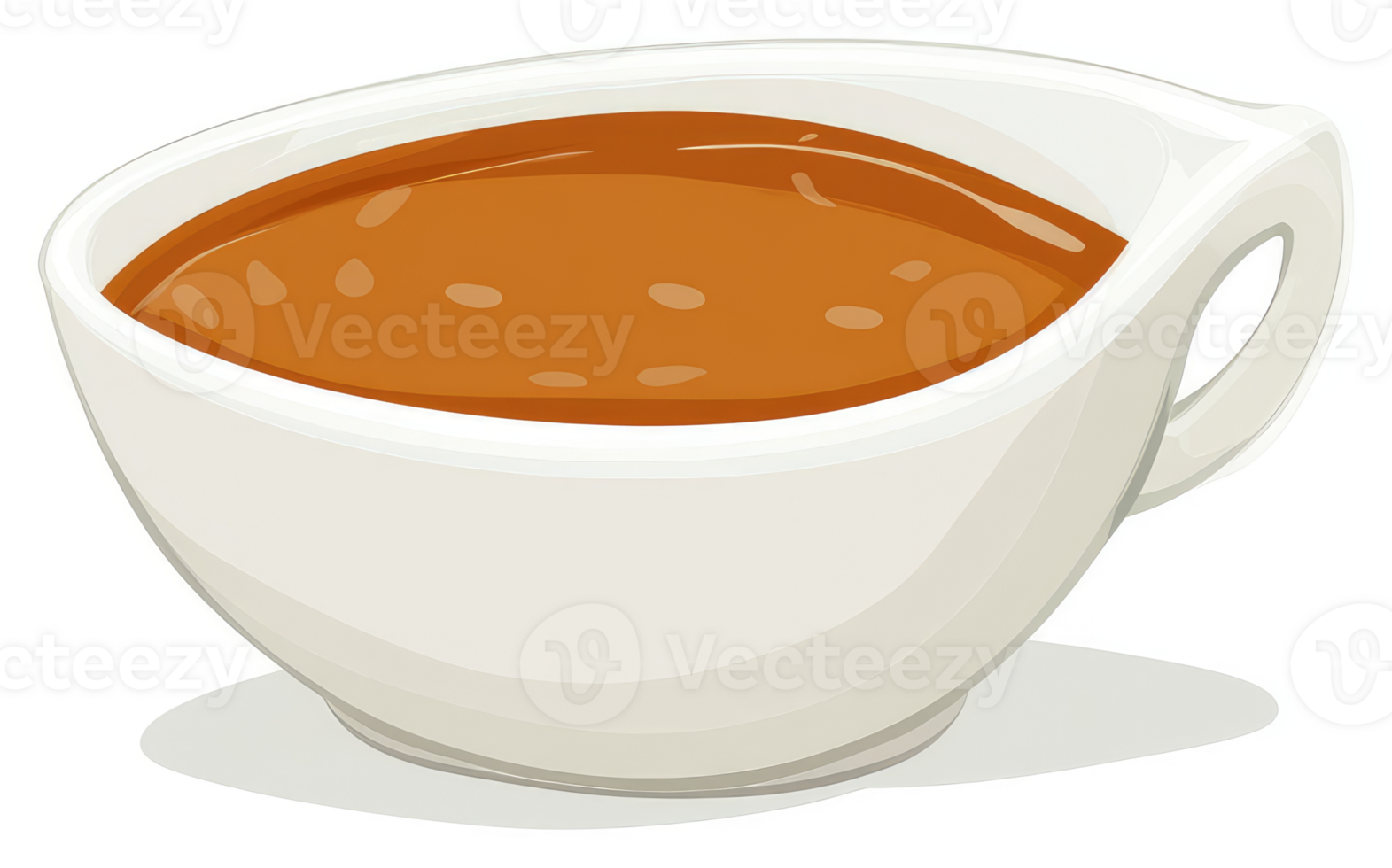 A warm, amber-hued beverage in a simple white mug. png