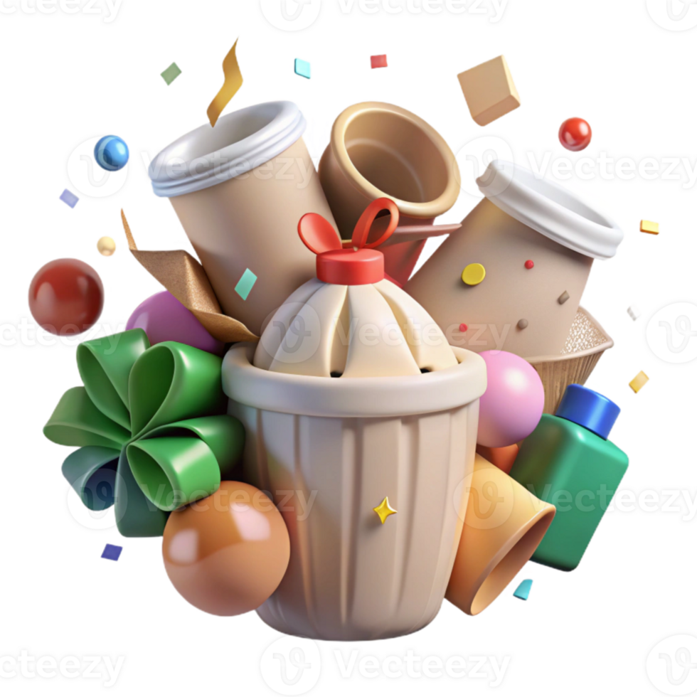 beautiful vintage Community Recycling Waste Transparent Background exclusive png