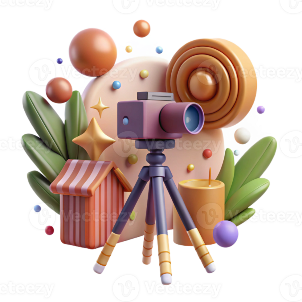 vibrant classic Camera Slider with Tripod Head Cutout premium png
