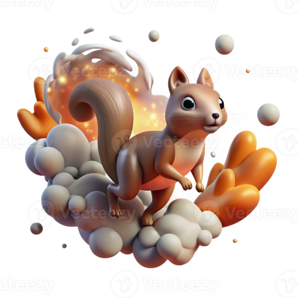 wonderful contemporary Fleeing Squirrel Wildfire Smoke Cutout high resolution png