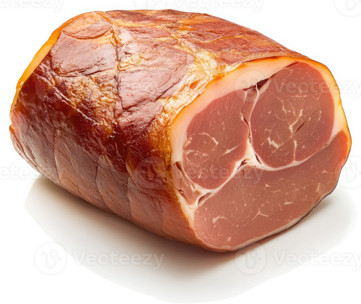 A whole piece of cured, smoked pork loin. png
