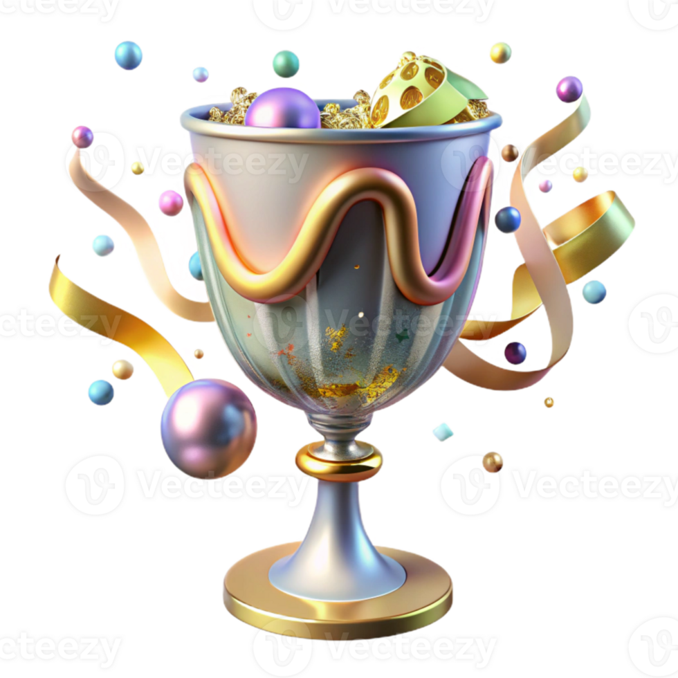 beautiful artistic Glass Goblet with Intricate Detail Transparent Background original png