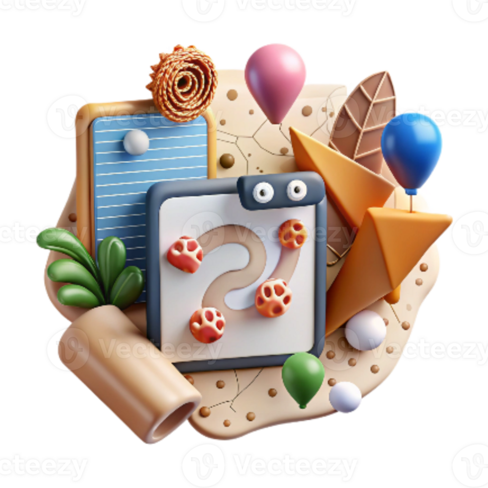 dramatic abstract Digital Illustration of Animal Tracking Software Modern Style Isolated original png