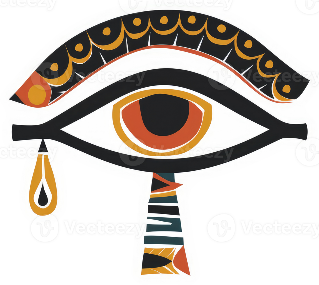 A stylized representation of the ancient egyptian eye of horus. png