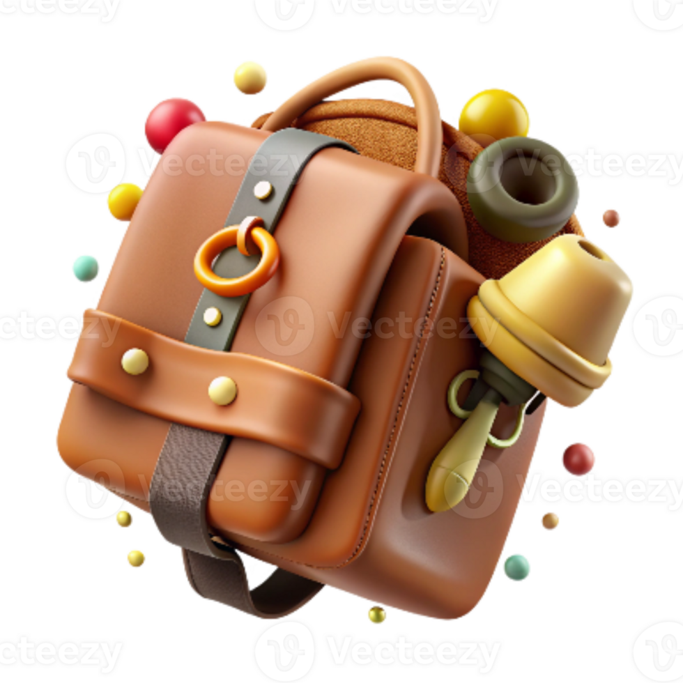 impressive abstract Fishing Gear Icon Brown Isolated on Transparent Background authentic png