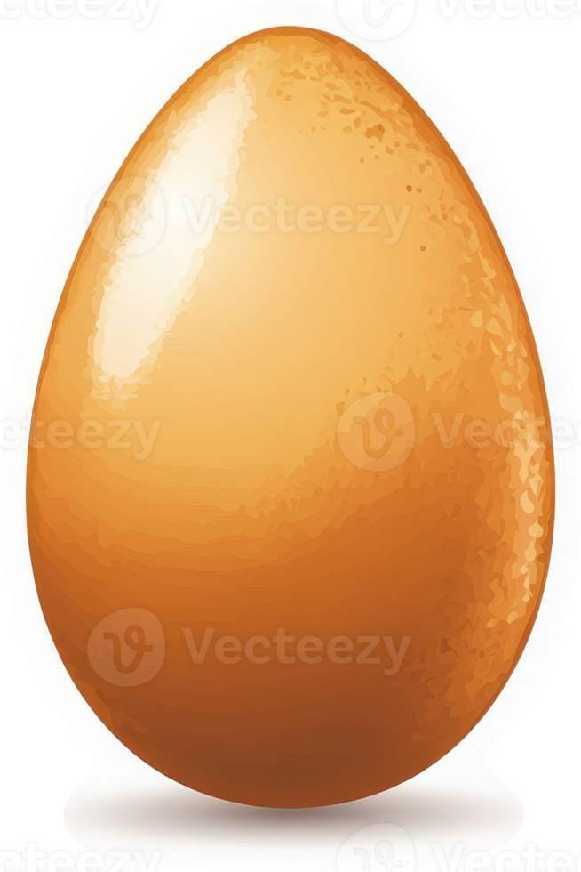 A single, golden-brown chicken egg. png