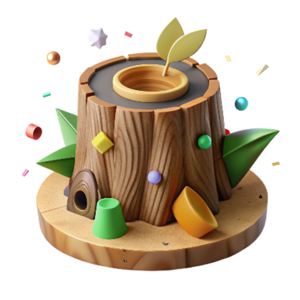 impressive classic Deforestation Symbol Fallen Tree Stump Cutout Close Up high resolution png