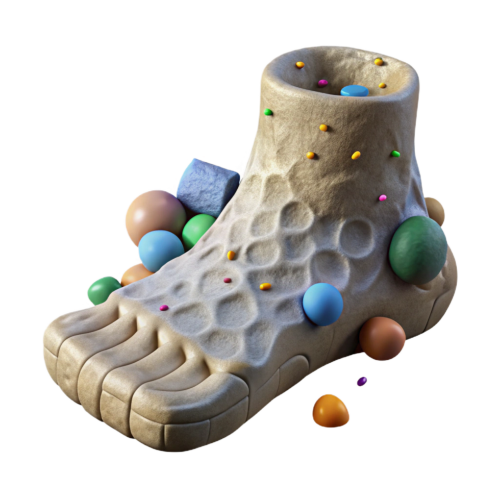 stunning modern Carved Stone Foot Side View Cutout high quality png