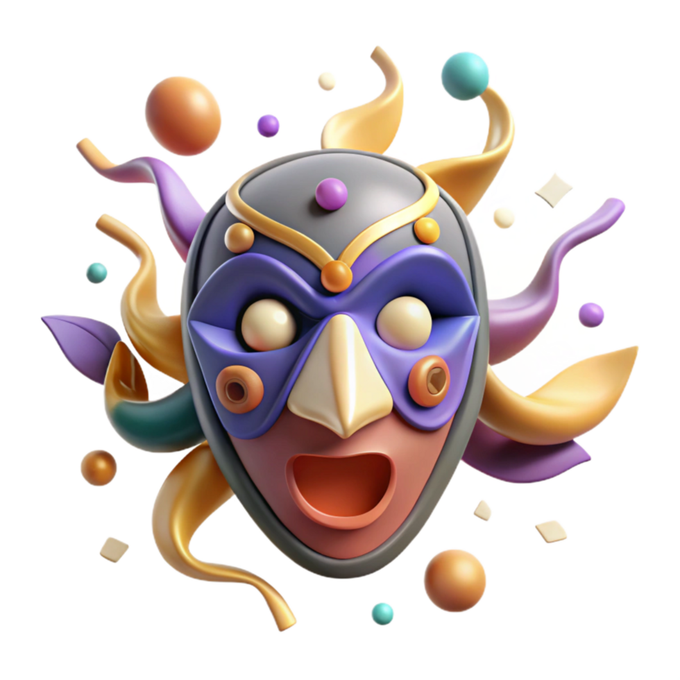 magnificent traditional Cultural Icon Traditional Mask Isolated Cutout genuine png