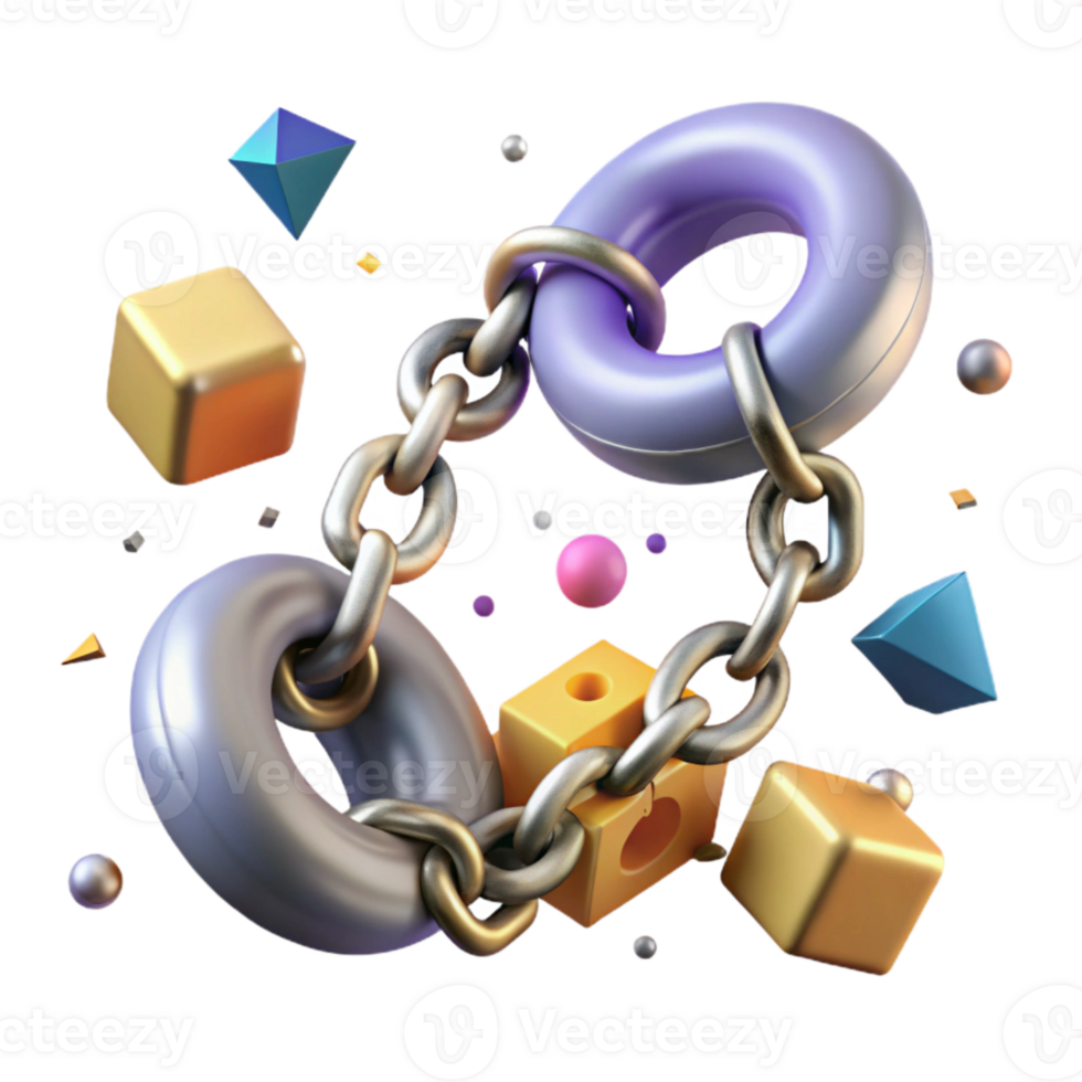 magnificent abstract Broken Shackles Symbolic Isolated Element png