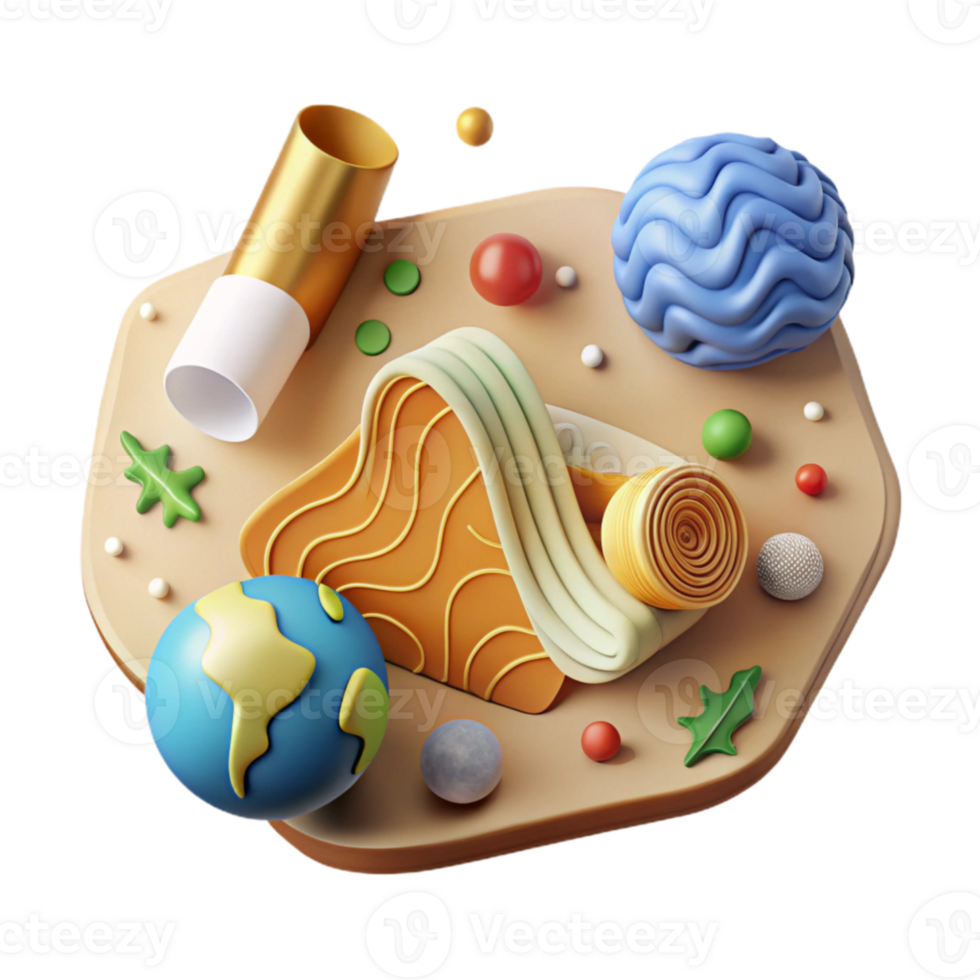 vibrant rustic Deforestation and Disease Link Infographic Isolated png