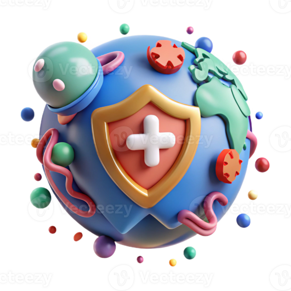 extraordinary artistic Global Health Security Icon Isolated Element genuine png