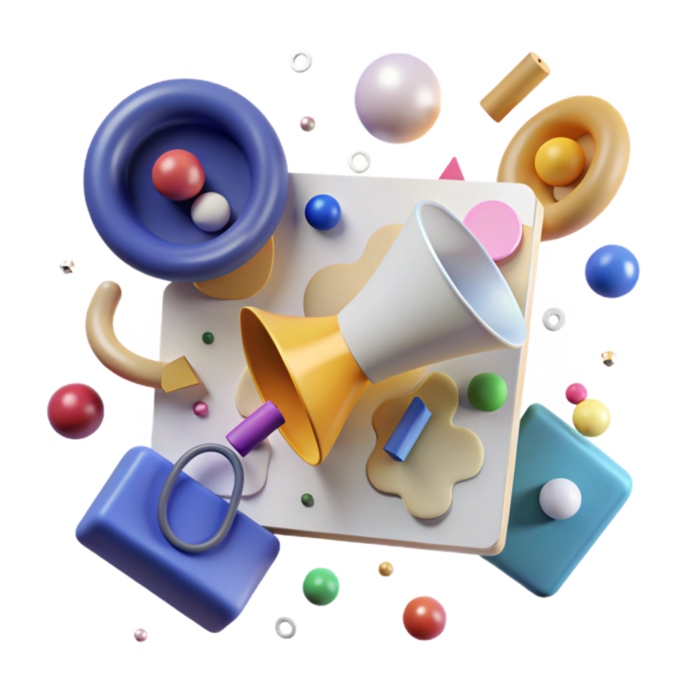 elegant minimalist Digital Marketing Strategy Diagram Transparent Background high quality png