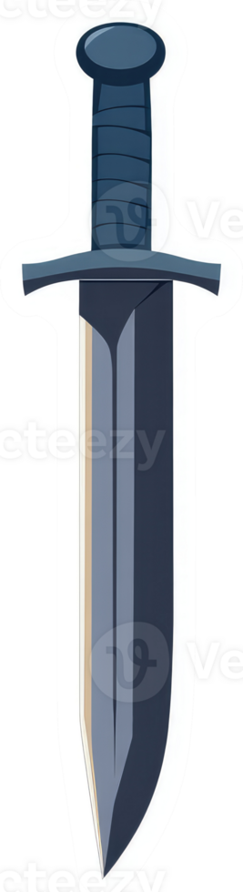 A stylized illustration of a simple, dark-colored blade. png