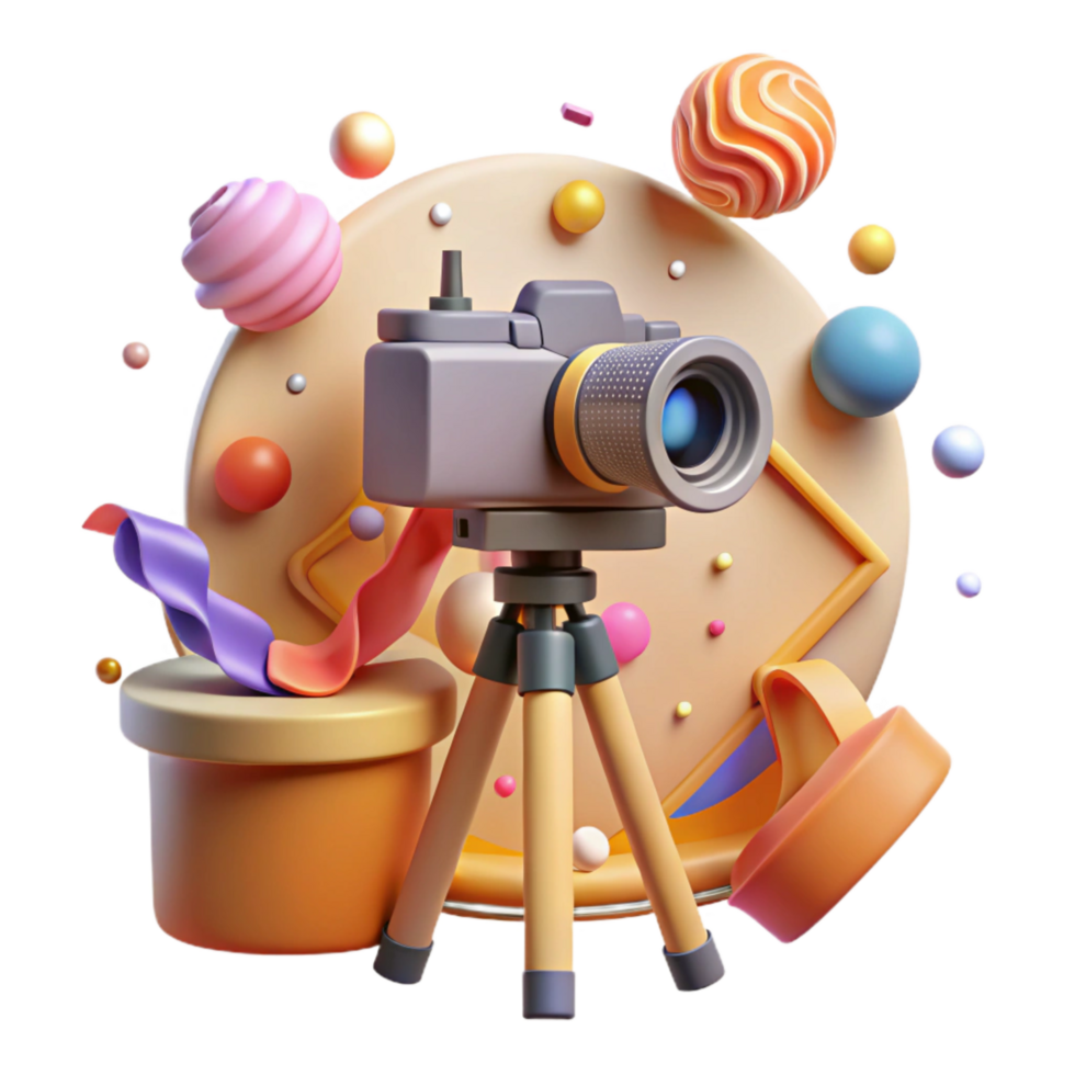 elegant modern Camera Slider with Tripod Head Cutout authentic png