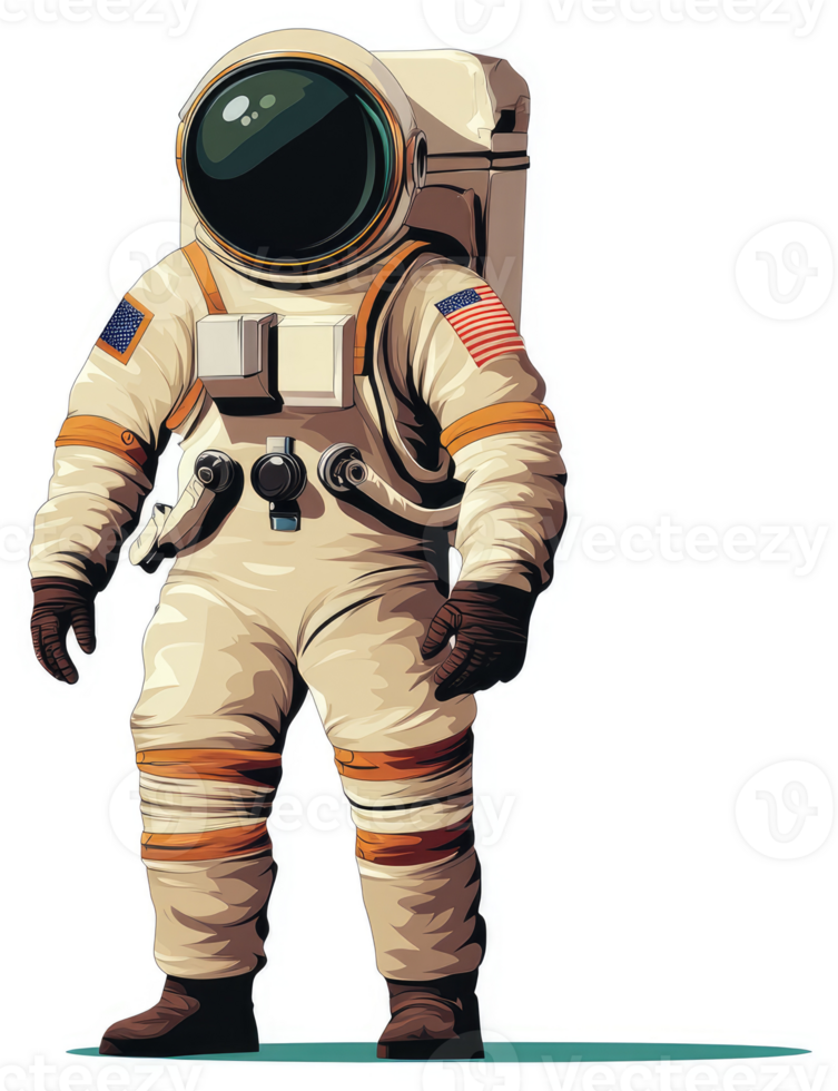 An illustration of a space suit astronaut. png