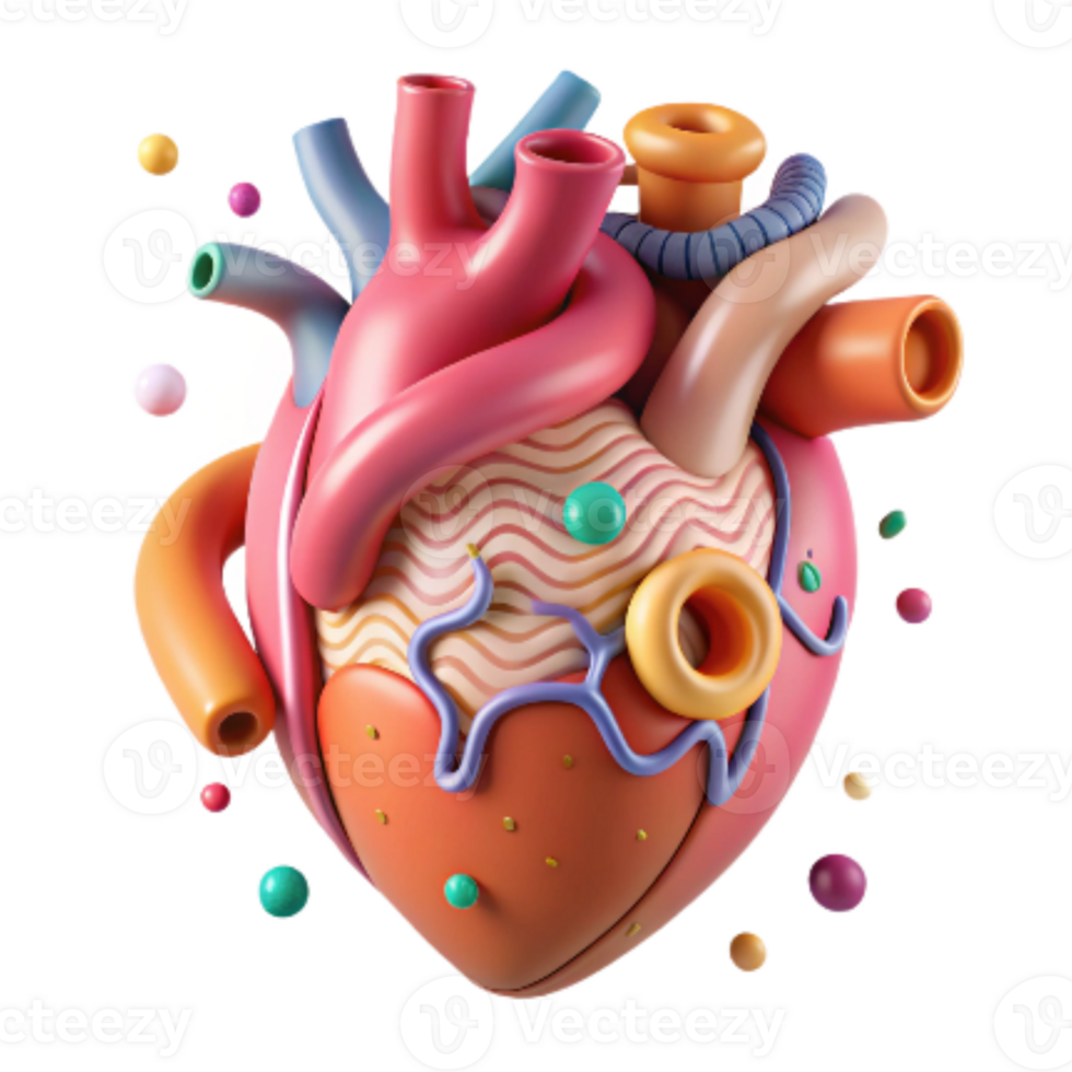extraordinary rustic Amphibian Heart Cutout Isolated Anatomical Diagram exclusive png