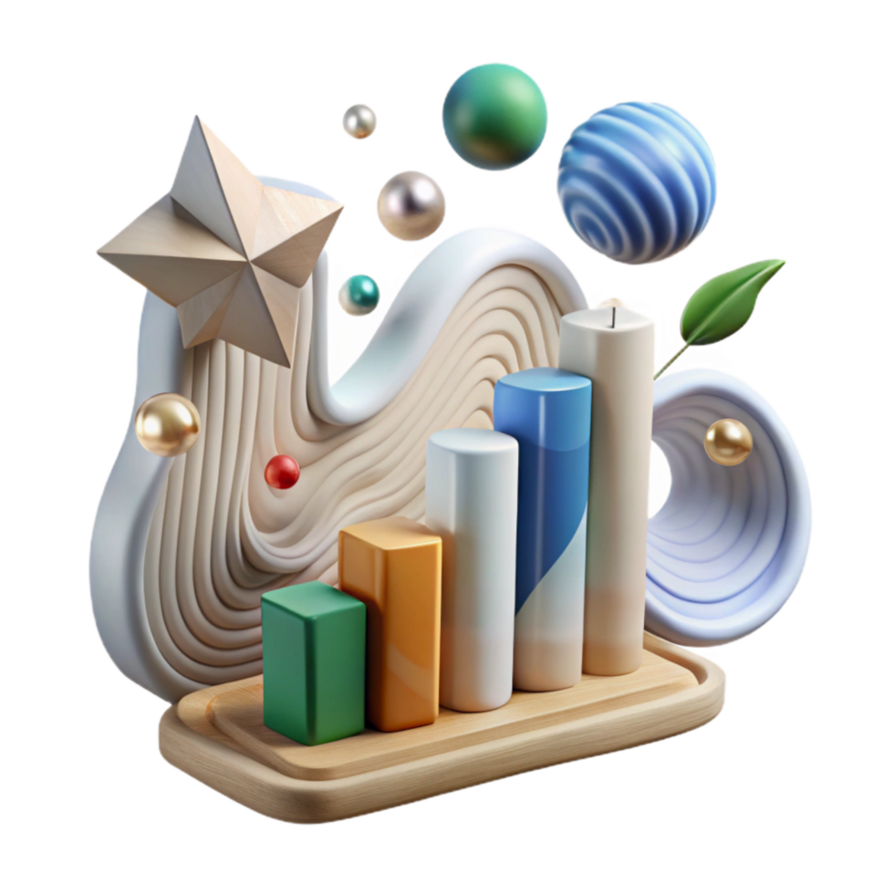 vibrant abstract Ecosystem Resilience Graph Transparent Background Upward Trend genuine png