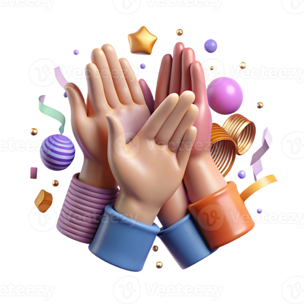 dramatic modern Community Unity Hands Joined Isolated png