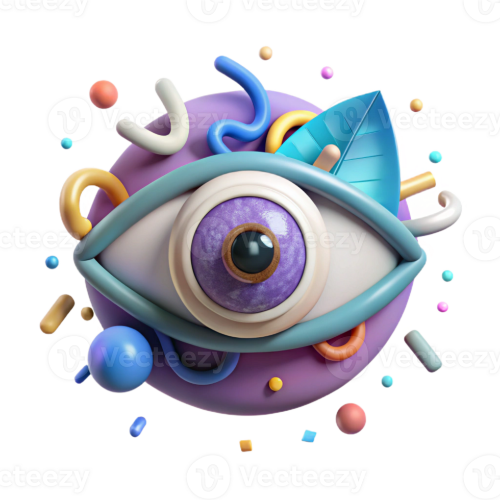 extraordinary classic Eye Symbol Cutout with Realistic Iris professional png