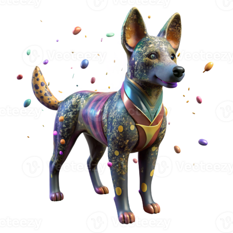 impressive contemporary Aerial View Drone Observing African Wild Dog Isolated professional png