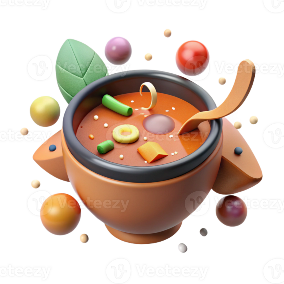 wonderful vintage Gazpacho Soup Cutout Cold Spanish professional png